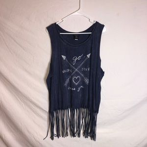 Blue tank top